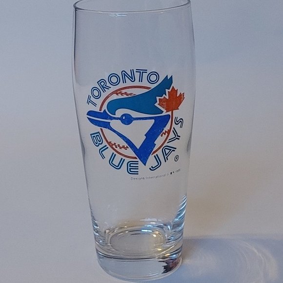 VINTAGE 1995 Toronto Blue Jays Pint Glass MLB OFFICIAL Base Ball Beer Glass - Picture 1 of 6